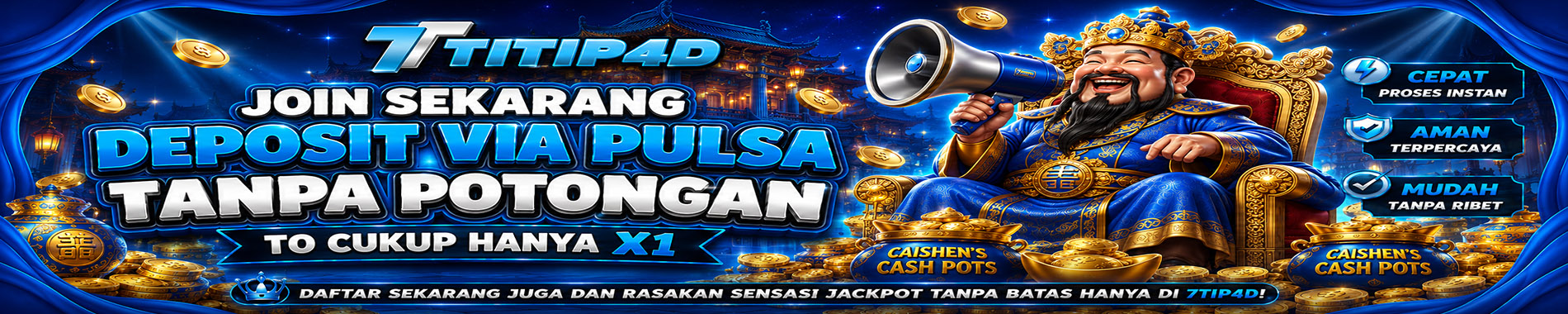 SLIDE DEPOSIT PULSA TANPA POTONGAN TITIP4D